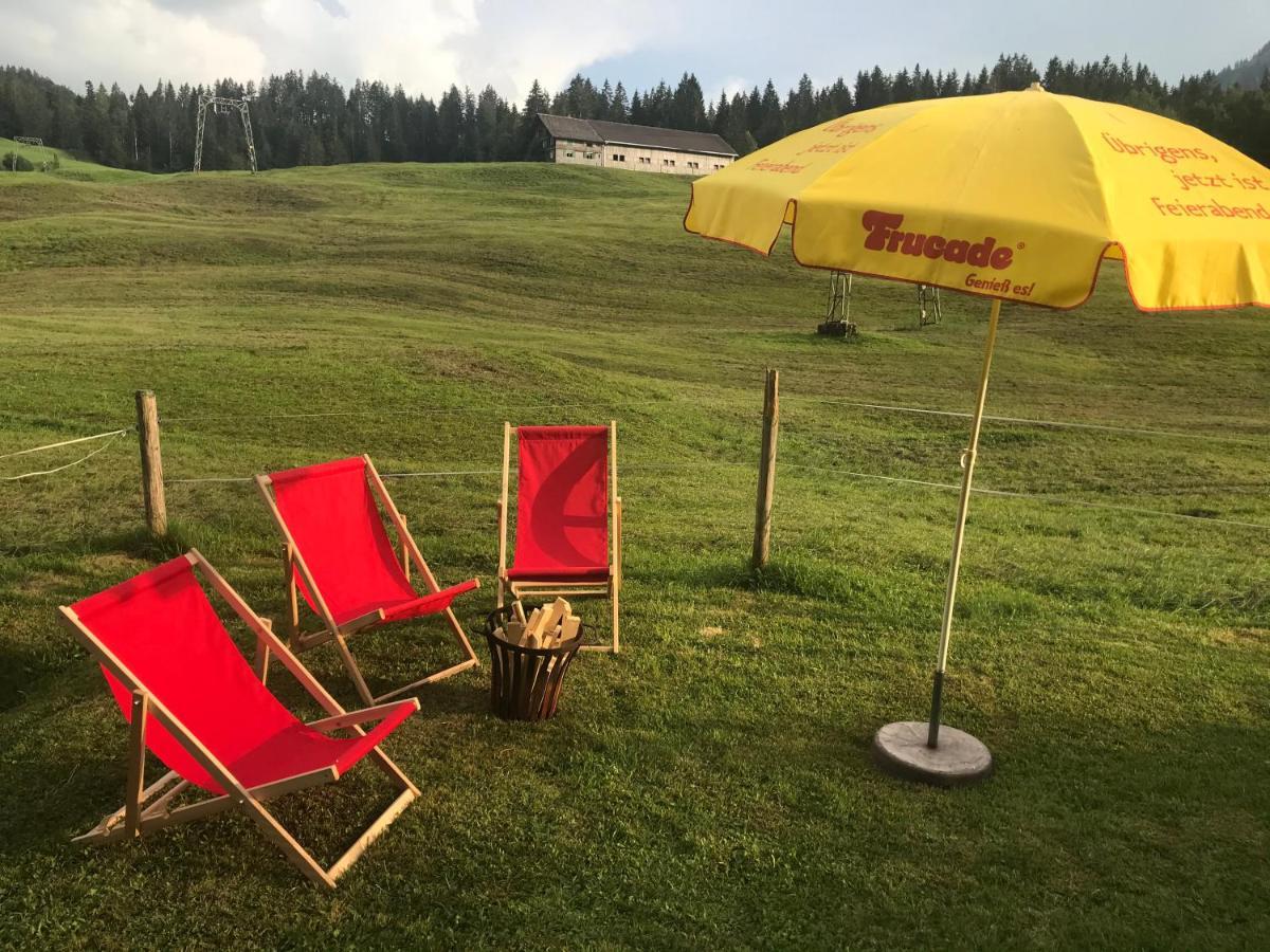 Ferienwohnung Morgentau Am Rande Der Wildnis Sibratsgfäll Eksteriør bilde